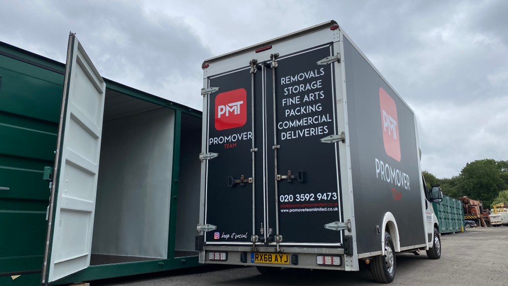 container storage with truck